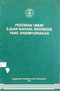 Image of PEDOMAN UMUM EJAAN BAHASA INDONESIA YANG DISEMPURNAKAN