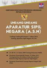 Image of UNDANG-UNDANG APARATUR SIPIL NEGARA ( ASN )